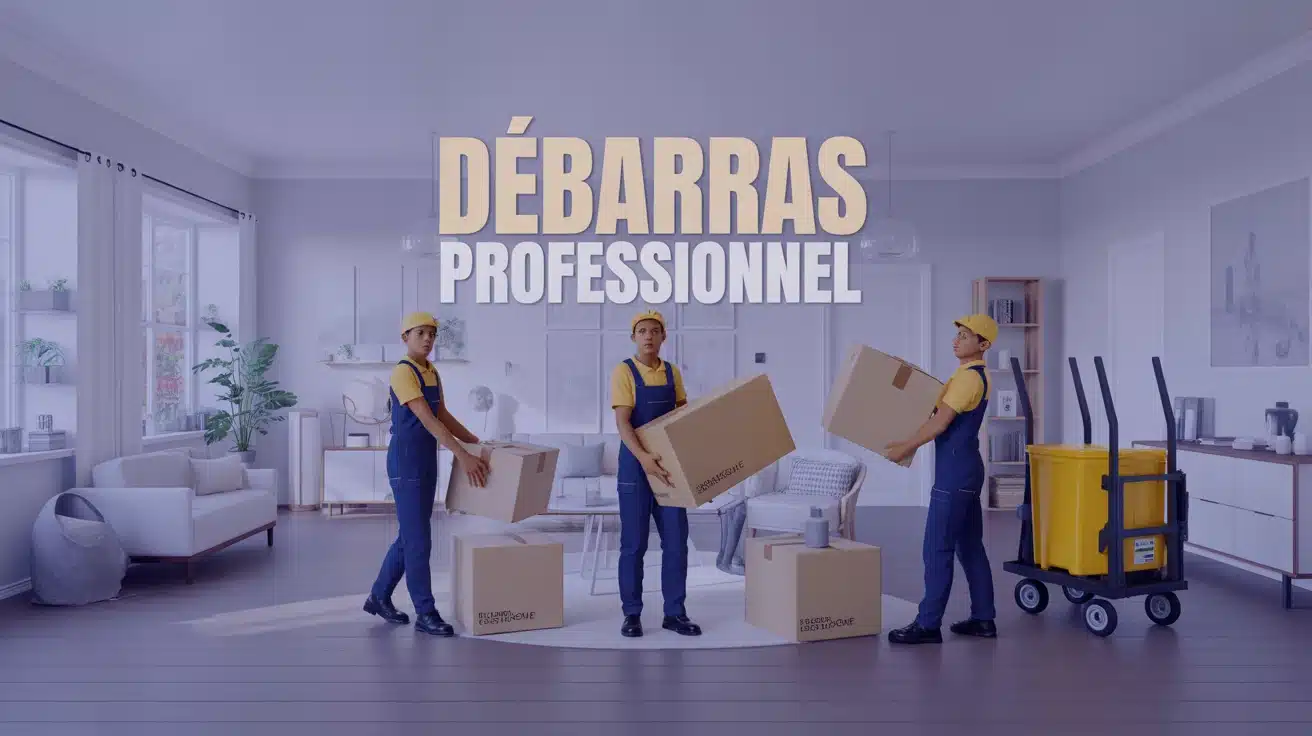 Debarras maison par equipe professionnelle tri et transport meubles
