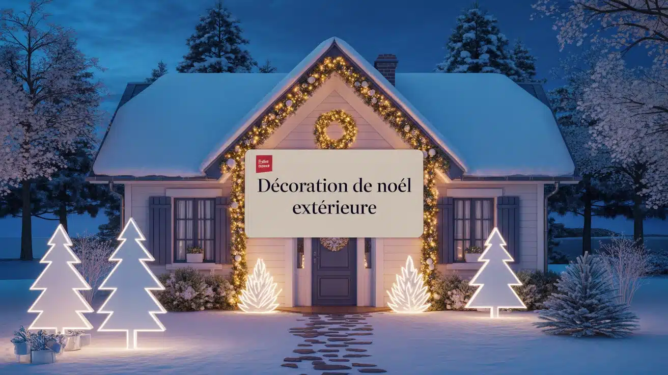 decoration noel exterieur devanture maison