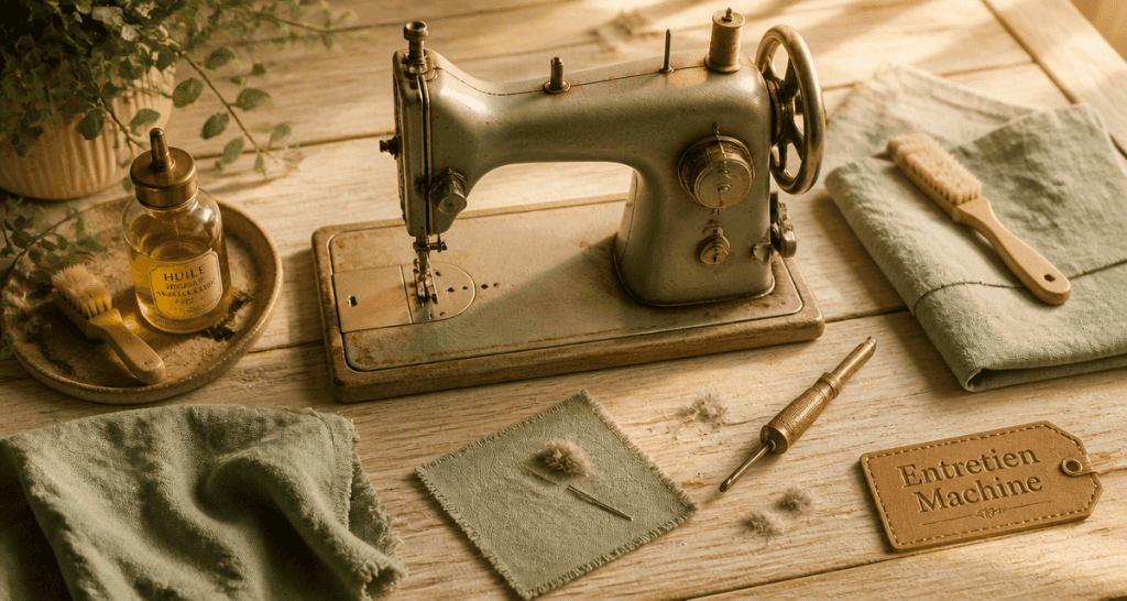 entretien machine à coudre outils entretien
