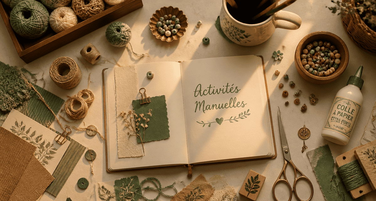 faire des activités manuelles matériel créatif atelier