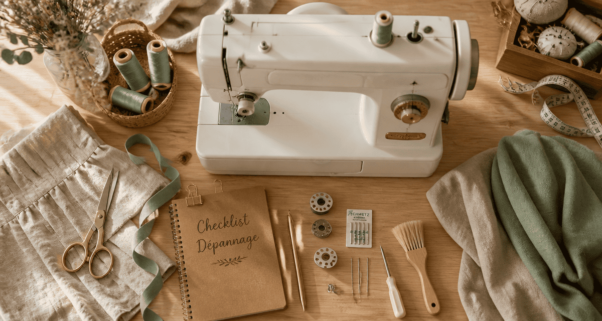problème machine à coudre ne coud pas vue outils