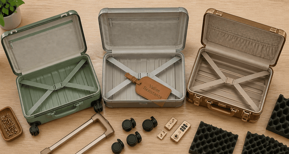 valise resistante en polypropylène polycarbonate aluminium