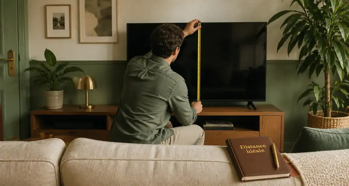 Quelle distance entre TV et canapé : protéger les yeux