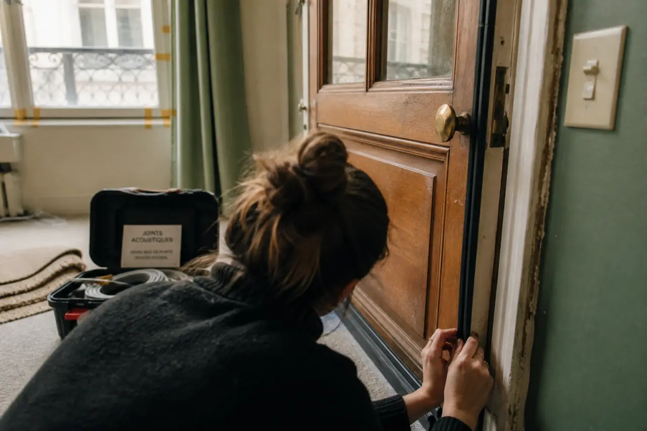 Isoler phoniquement une pièce : joint de porte anti-bruit pour la nuit